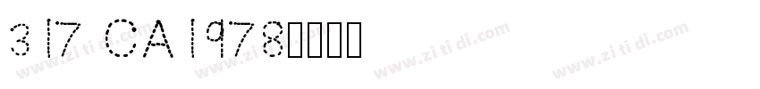 317 CA1978字体转换